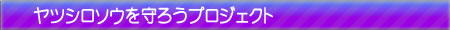 ヤツシロソウを守ろうプロジェクト